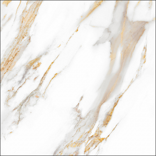 Керамогранит 1.44 м² Global Tile Calacatta Royal GT60600103MR, 600x600x9.5 мм, глазурованный, белый