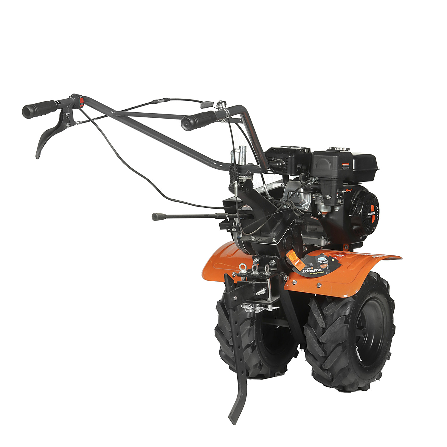 Мотоблок бензиновый 4Т 7 л.с бак 3,6л шир/глуб обраб 90/30см 3скор КАЛУГА М колеса X-Drive PATRIOT*1
