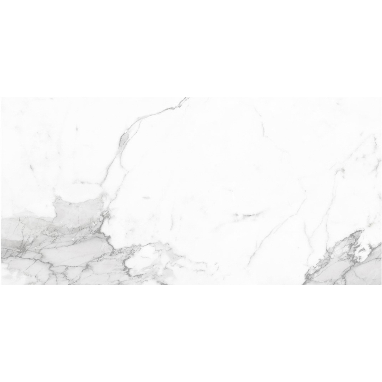 Керамогранит 2.16 м² JF12130, 1200x600x9 мм, полированный, белый мрамор