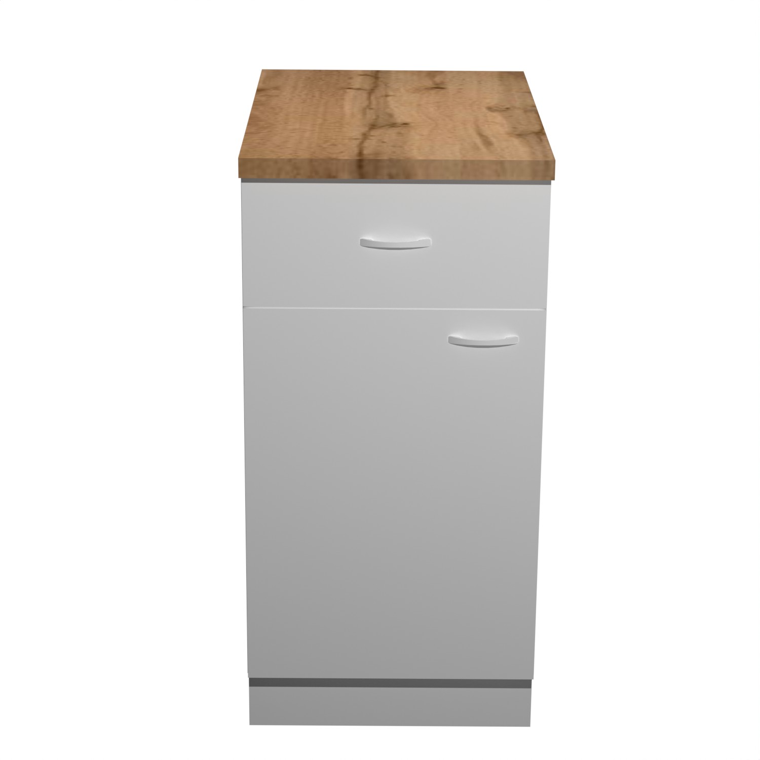 Шкаф напольный 400х850х480 мм BROZEX-WOOD Liberty, с ящиком, белый