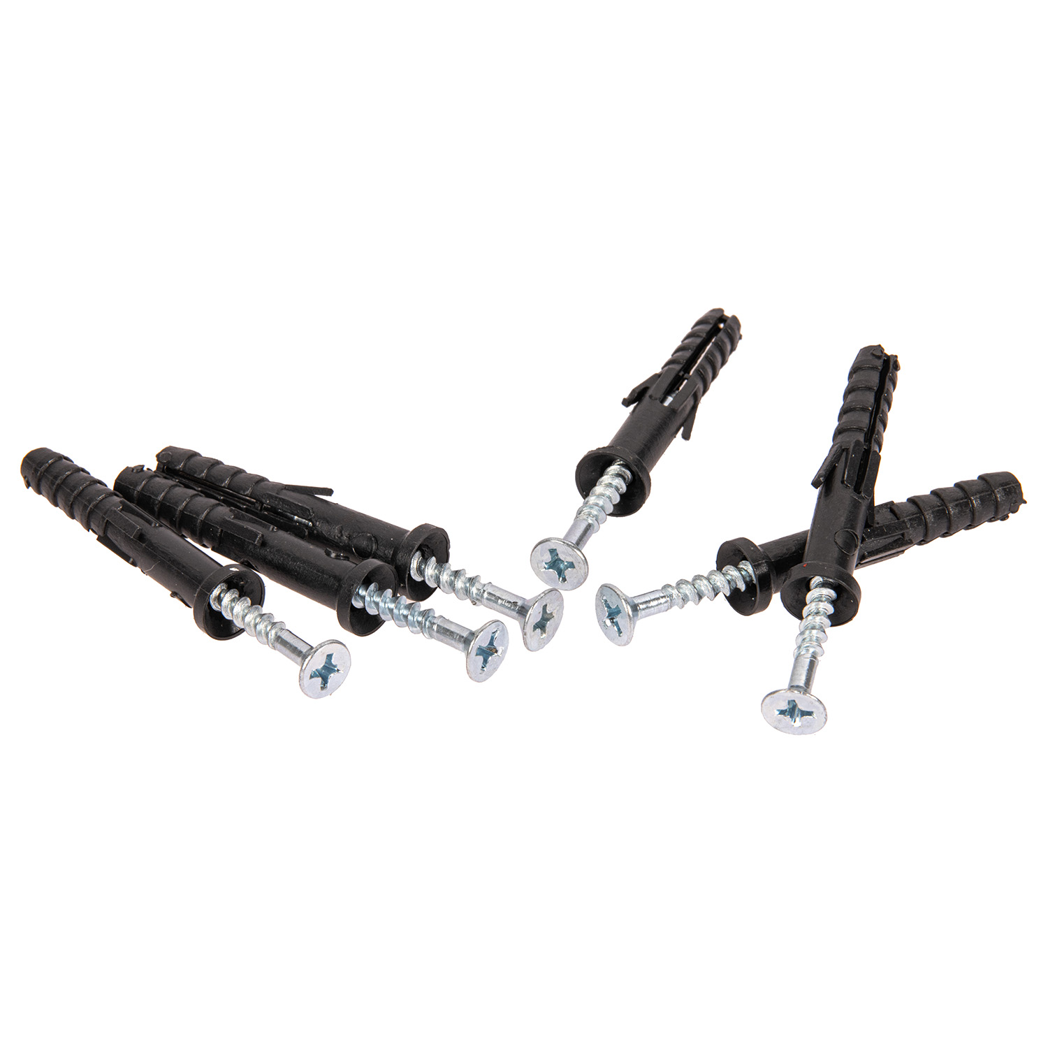 Дюбель с шурупом 6х40 мм BROZEX, с усом, оцинкованная сталь, 150 шт.