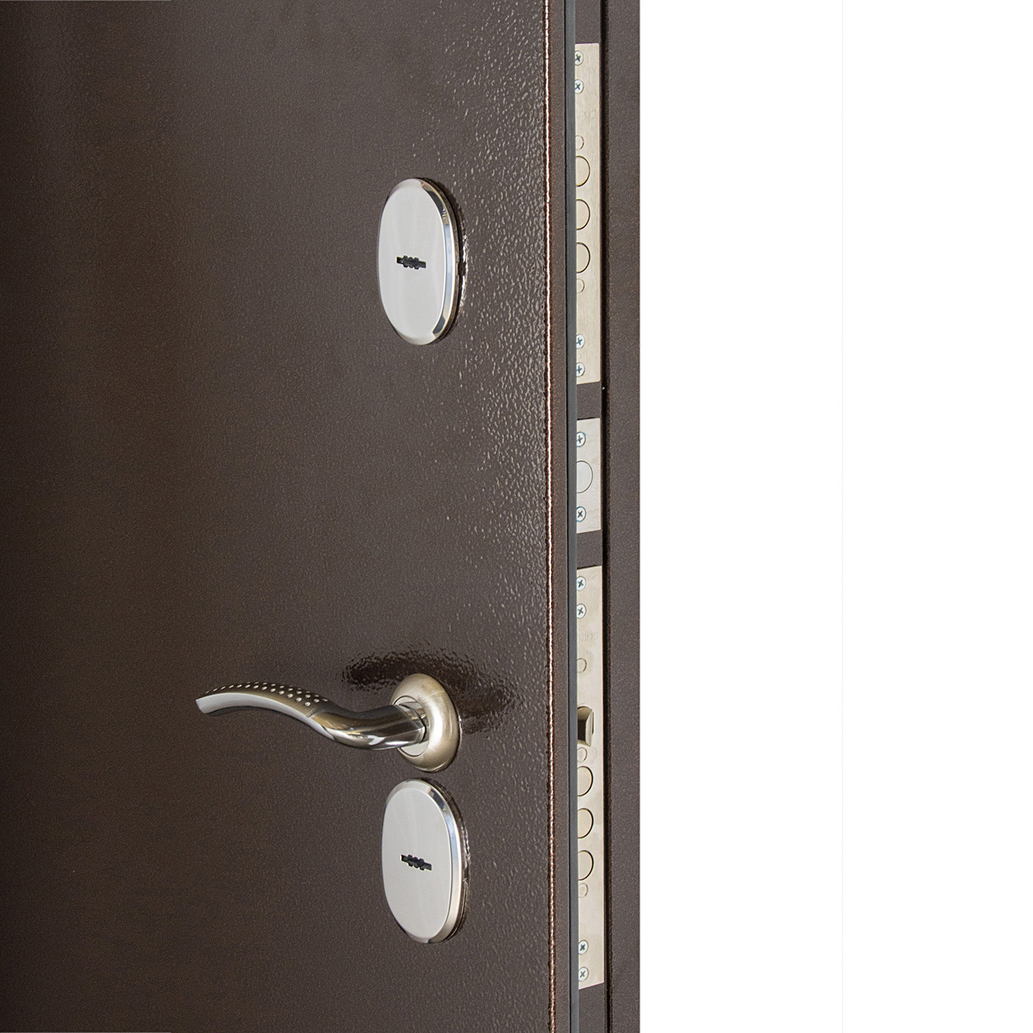 Дверь входная 2050х960х100 мм Дверной континент Комфорт 2, левая, медный антик/сандал светлый