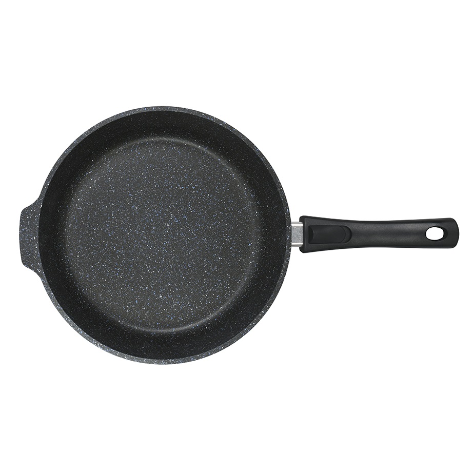 Сковорода алюмин. антипригарная "Kukmara" "Granit" black d26см Съемн.руч. сггч262а *1/4