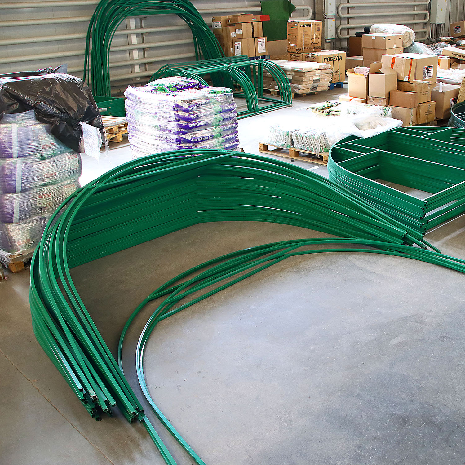 Каркас теплицы Агроном, 4х3х2 м, профиль 20х20 мм, шаг дуги 1 м