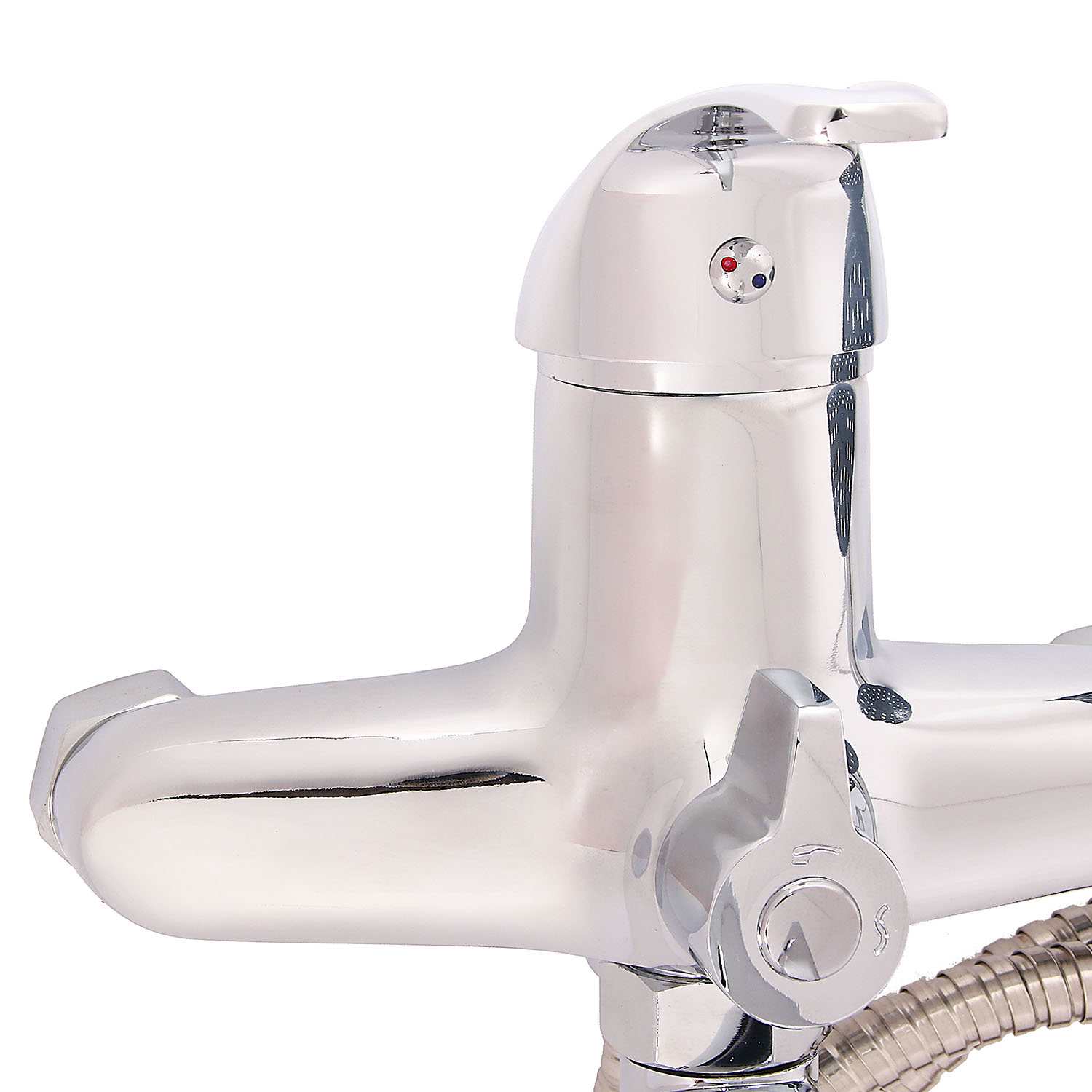 Смеситель для ванны Potato P2204, длинный излив, однорычажный