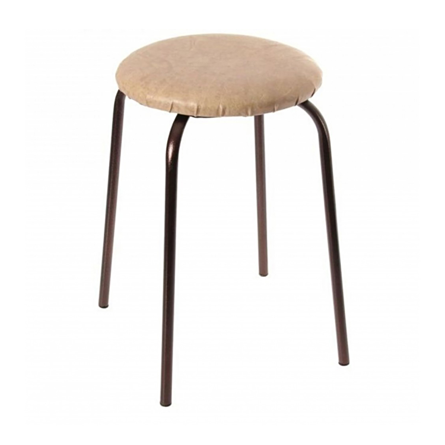 Табурет NEW Victoria, 46х46х47 см, экокожа, бежевый