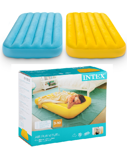 Матрас надувной INTEX Downy, 88x157x18 см, до 65 кг
