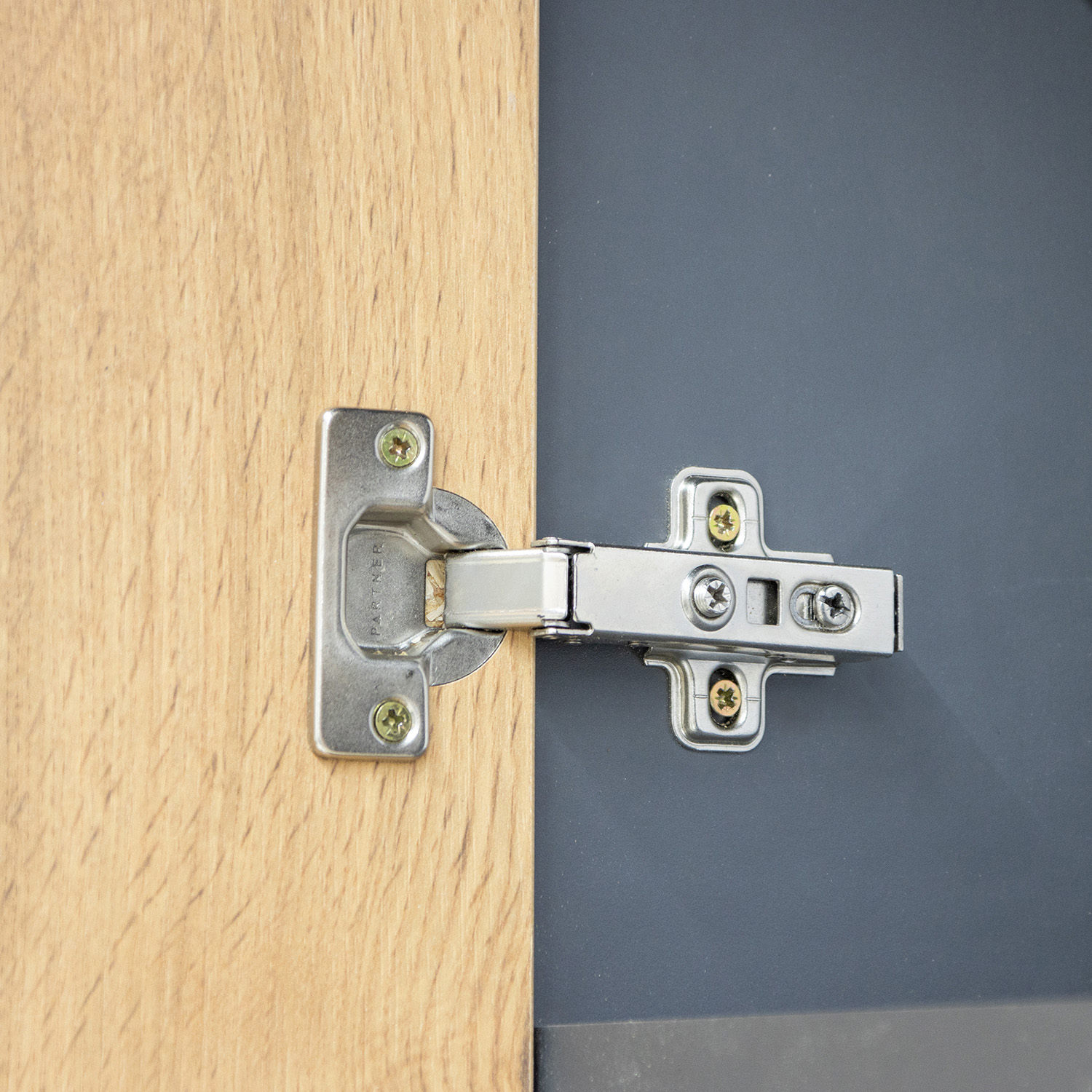 Шкаф навесной 600х676х290 мм BROZEX-WOOD Next, с двумя дверцами, графит / дуб вотан