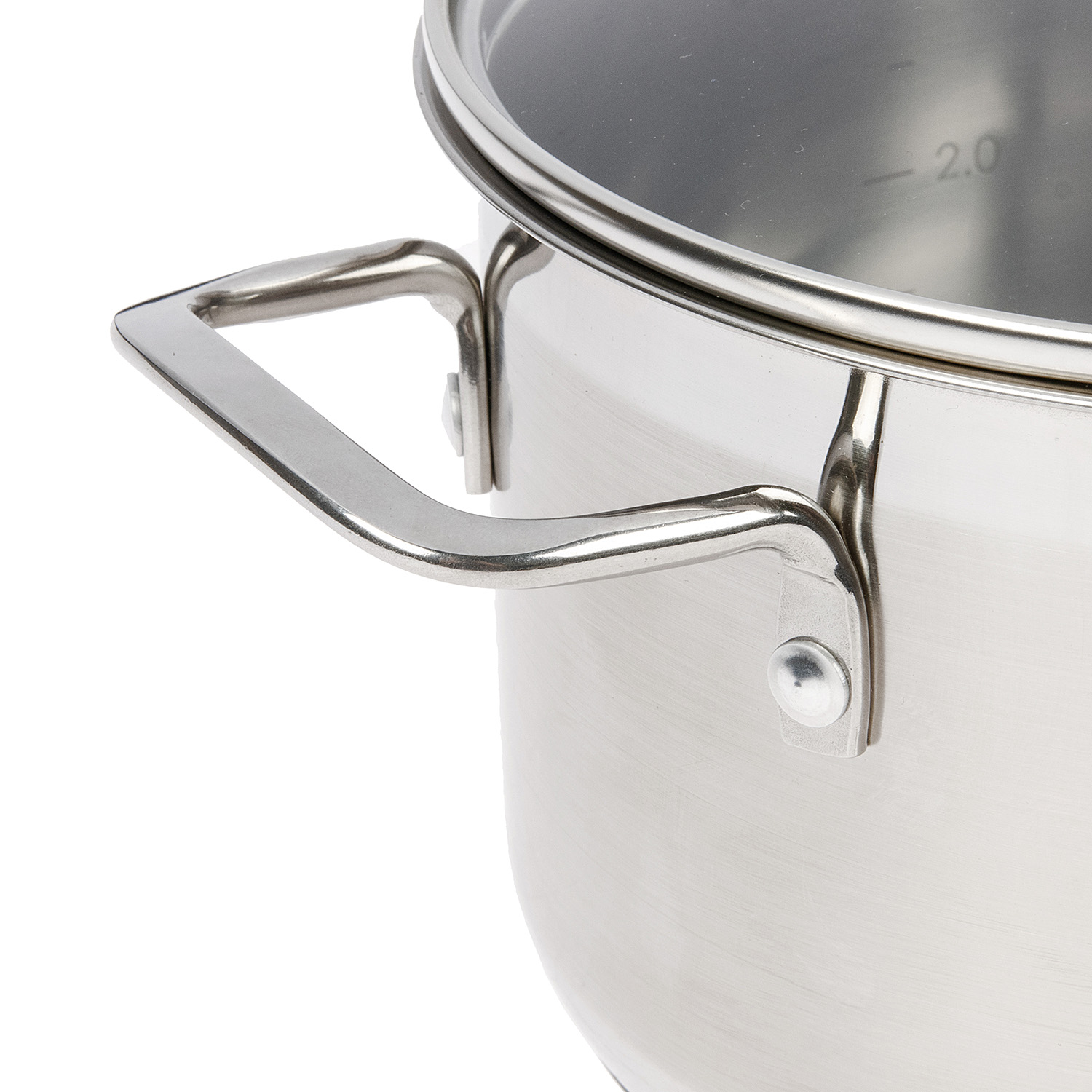 Кастрюля нерж. "Kukmara" "Orion" 3.5л Стекл.кр., d дна180мм (подх. д/Индукц.пл.) ORN-CA3520G *1/4