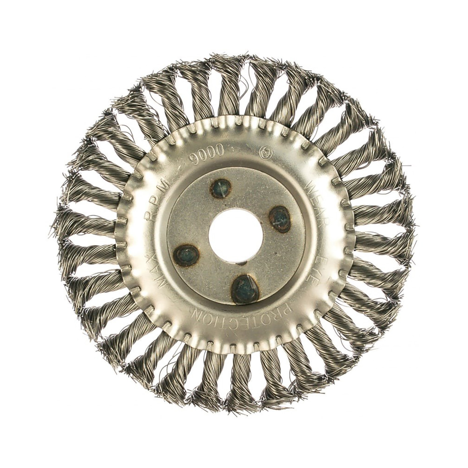 Щетка для УШМ плоская крученая 150мм VIRA