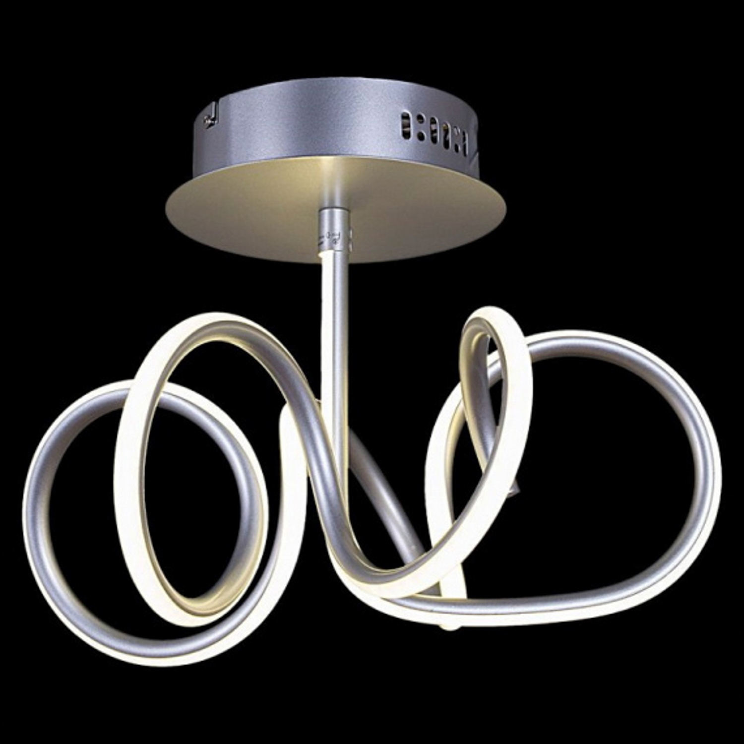 Люстра светодиодная Reluce 72436-0.3-48W, 48 Вт, 4000 K, пульт д/у, цвет серебряный