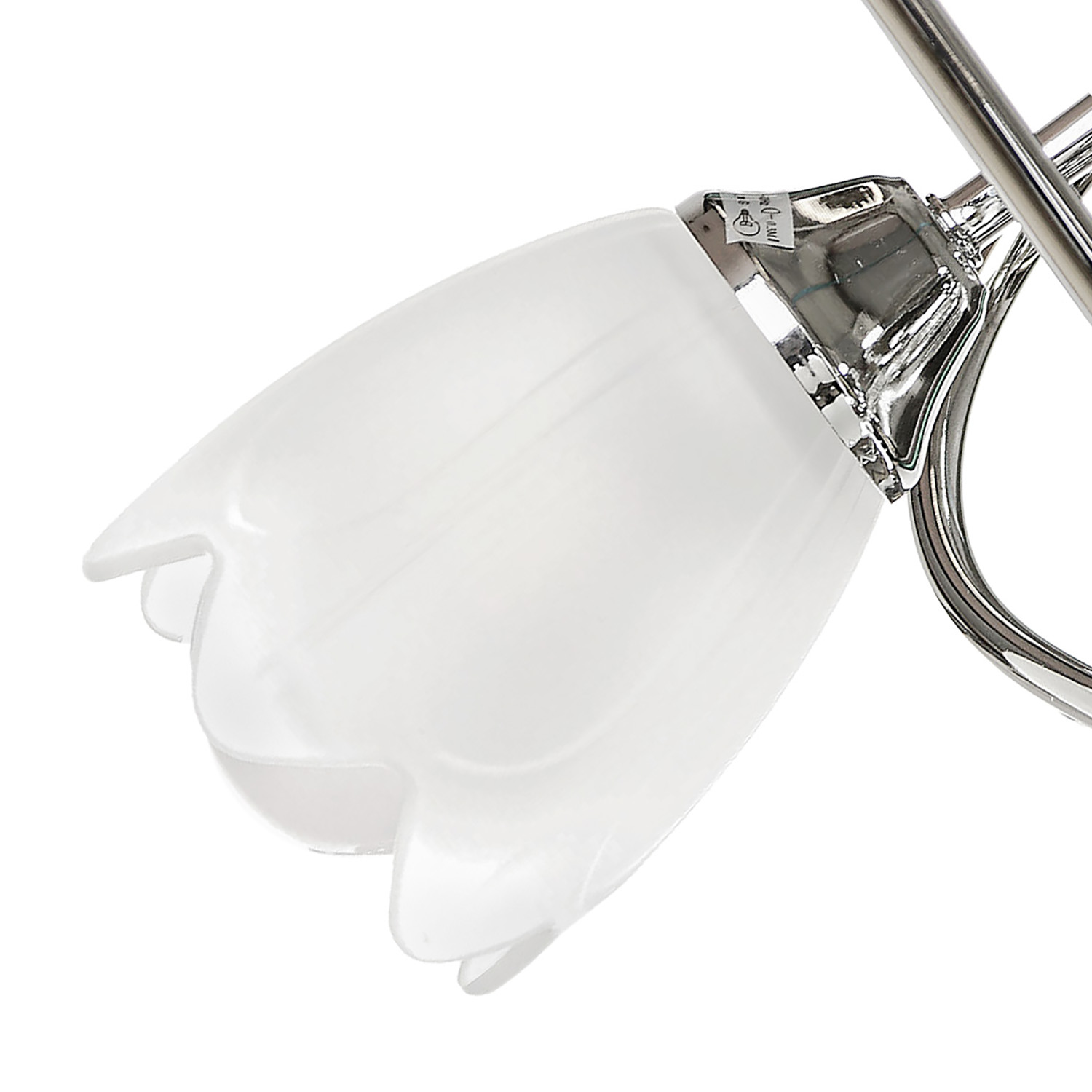 Люстра 004/3+3CR WT Е27 6*40W S=13м2 *1