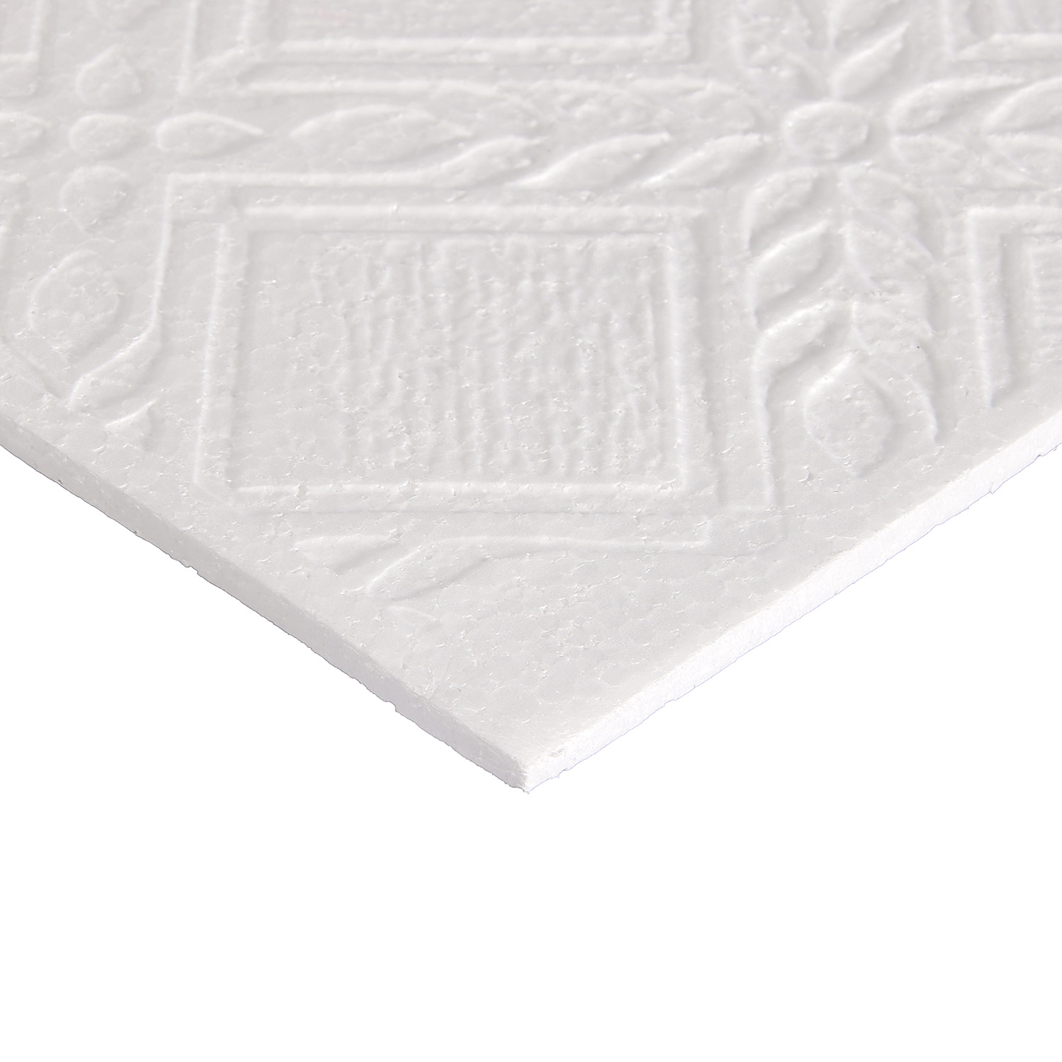 Плитка потолочная 50х50 см Рим, 2 м², белый