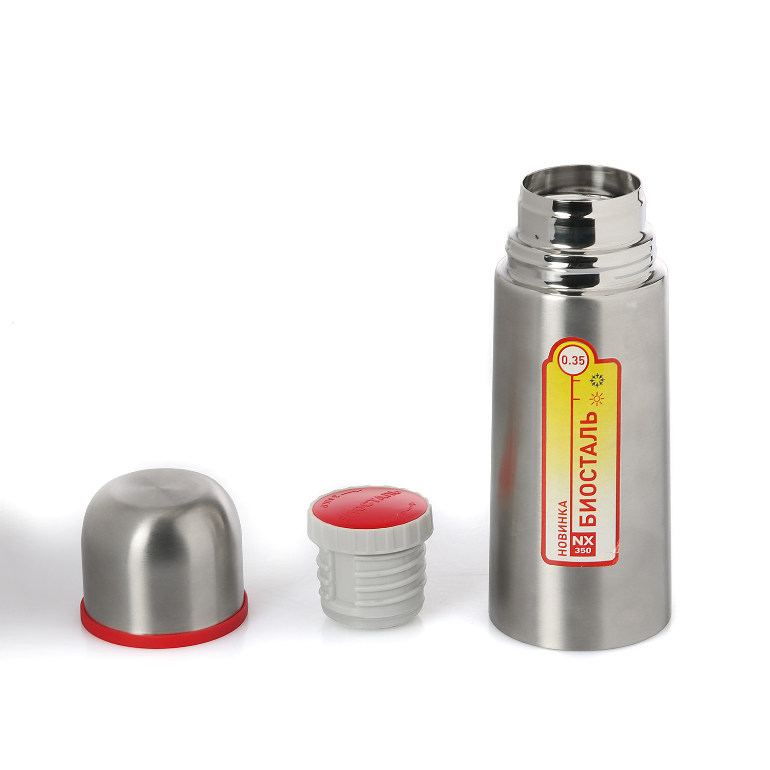 Термос нерж."Биосталь" 0,35л Узк.горло NX-350 *1/12