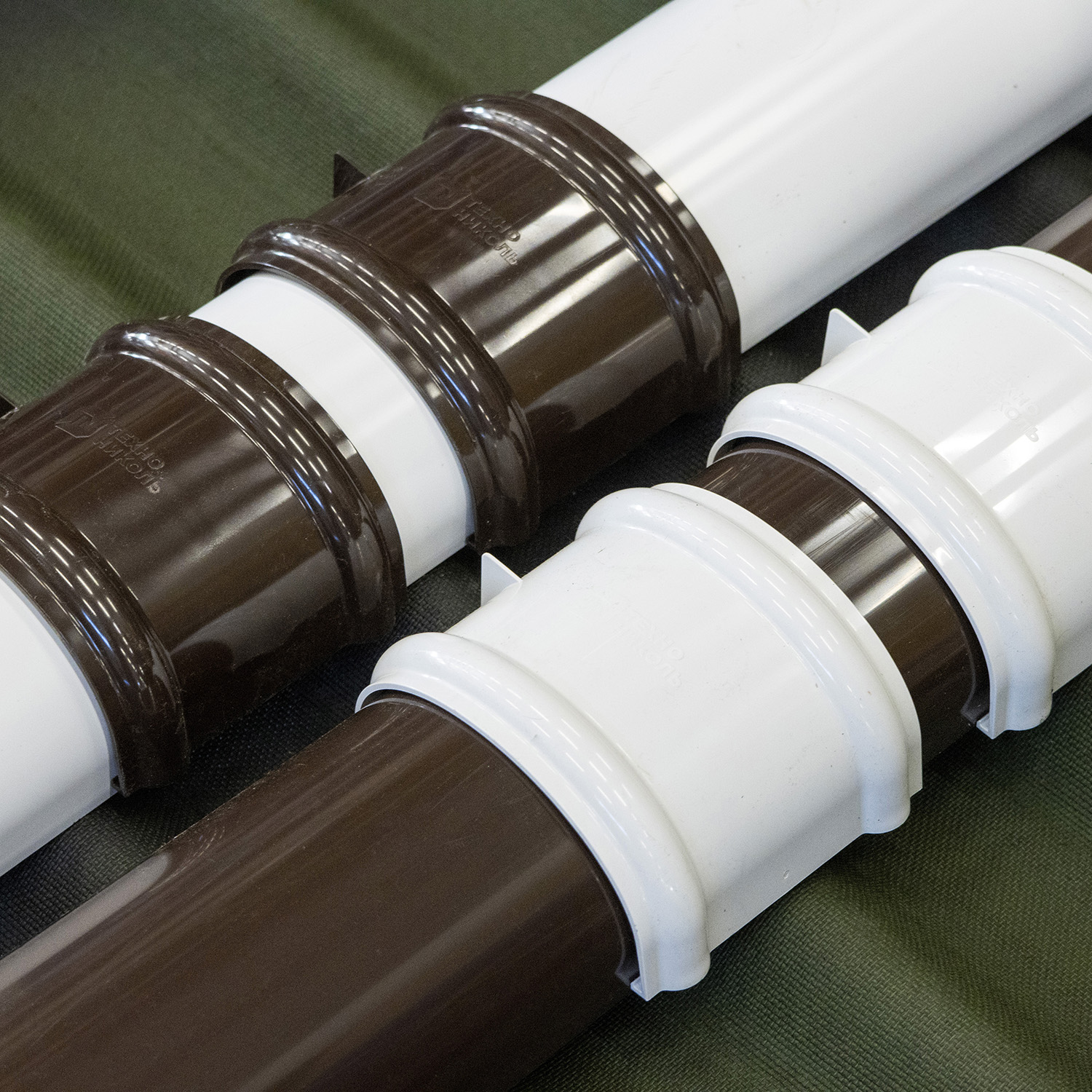 Соединитель желоба 120 мм ТехноНиколь, белый