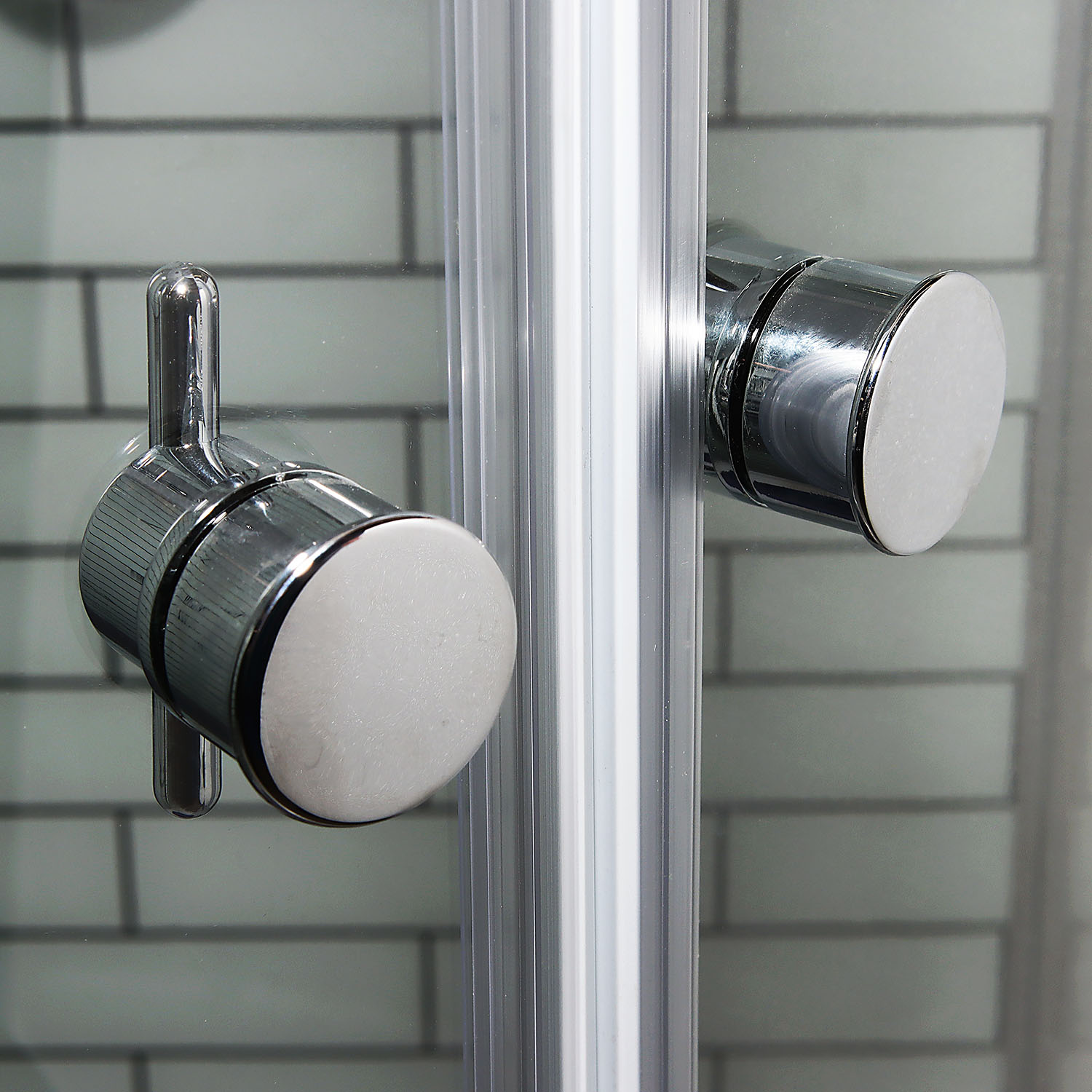 Кабина душевая 90х90х215 см Verner Sanitary Ware, низкий поддон, стекло прозрачное, белый