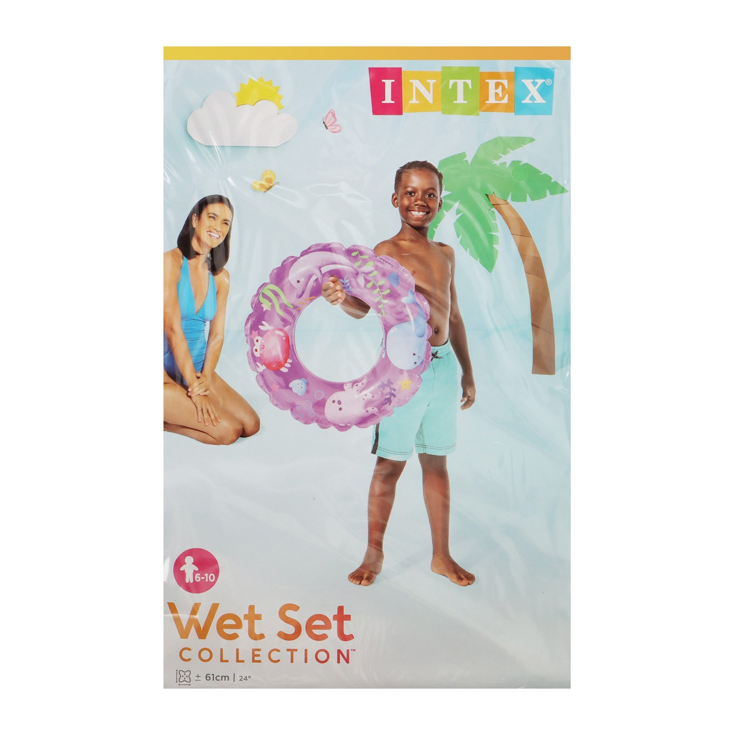 Круг для плавания в ассортименте 61 см, от 6-10 лет, 59242NP 589362