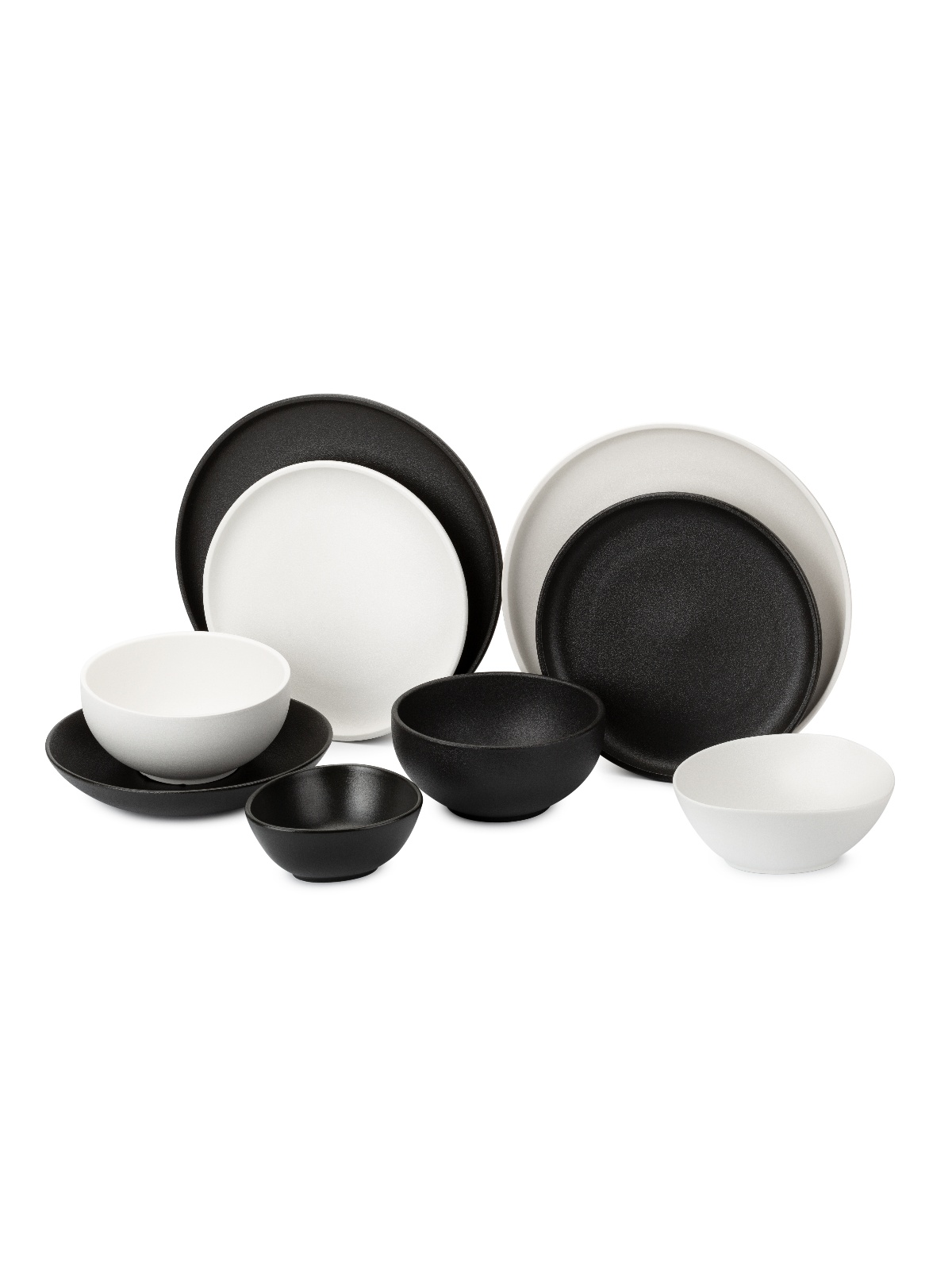 Тарелка фарфор. Domenik "Rock Black" мелкая d21см DM8022 *6/24