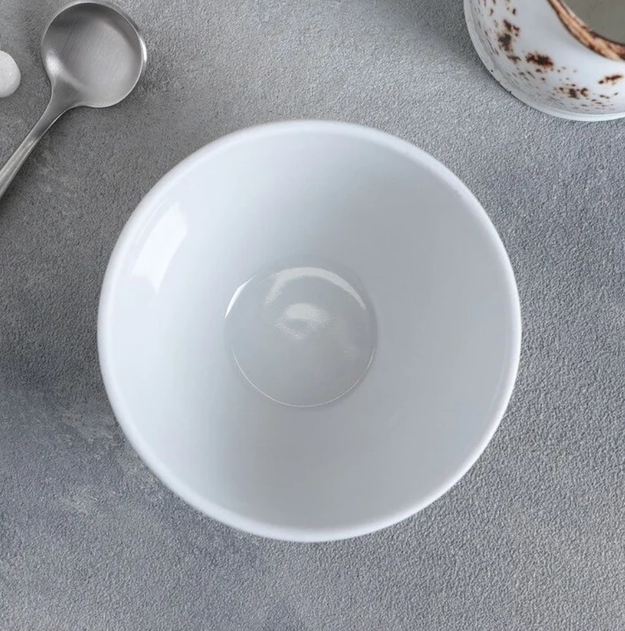 Пиала фарфор. 250мл d11см Белая б/рис. 0С0657 ("Добрушский фарфор") *20