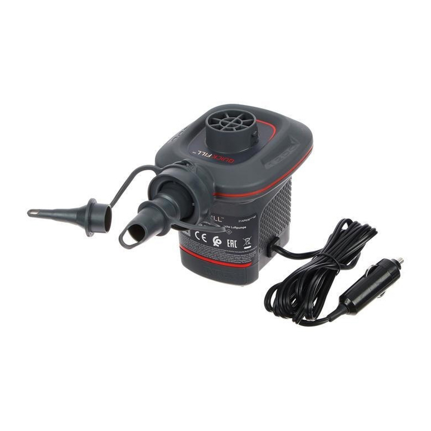 Насос электрический, 3 насадки, 110-120V, автомобильный, 66636 INTEX