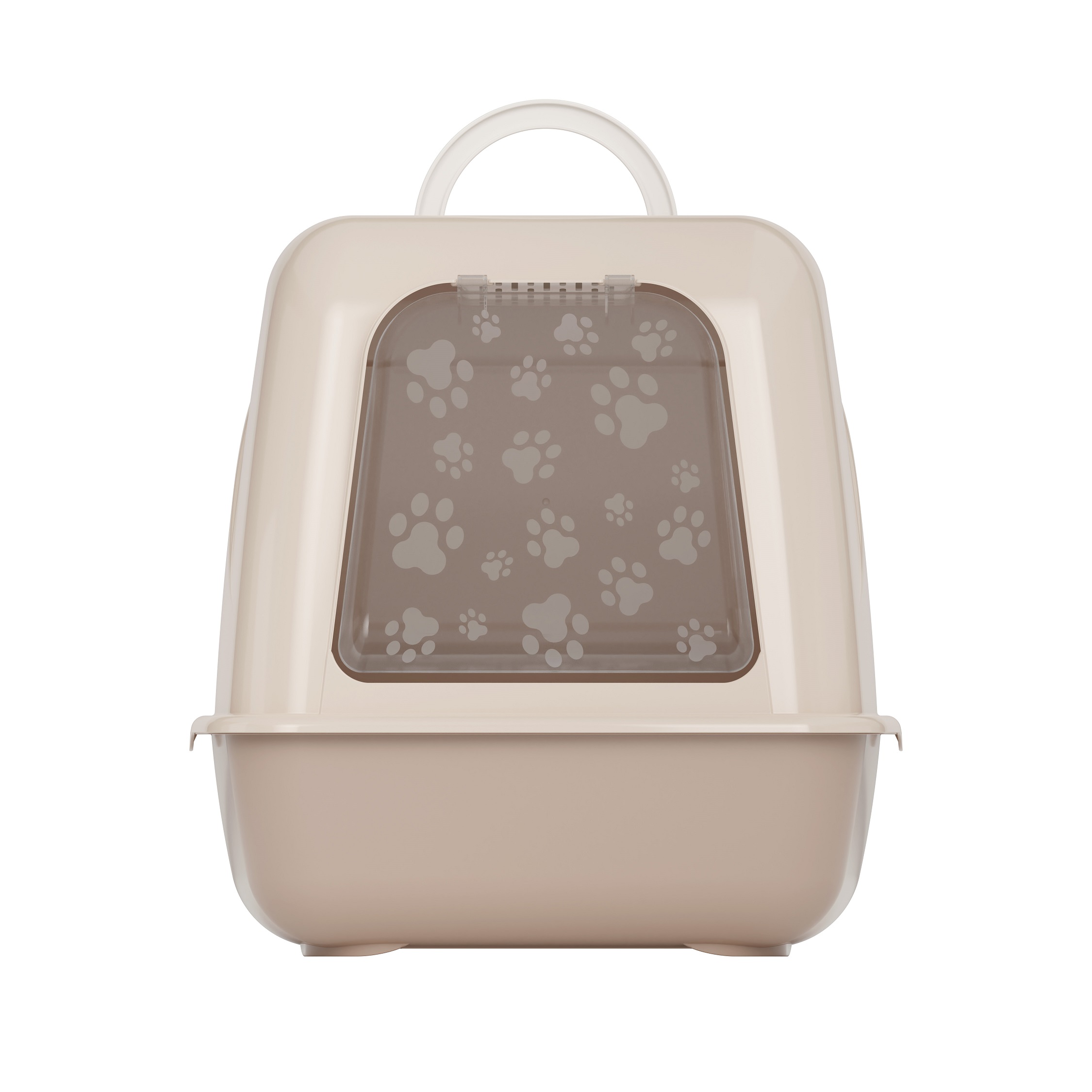 Лоток-"туалет для кошек" Закрытый-"домик" пластм. 505х390х410мм М8261 ЗПИ "Альтернатива"*1