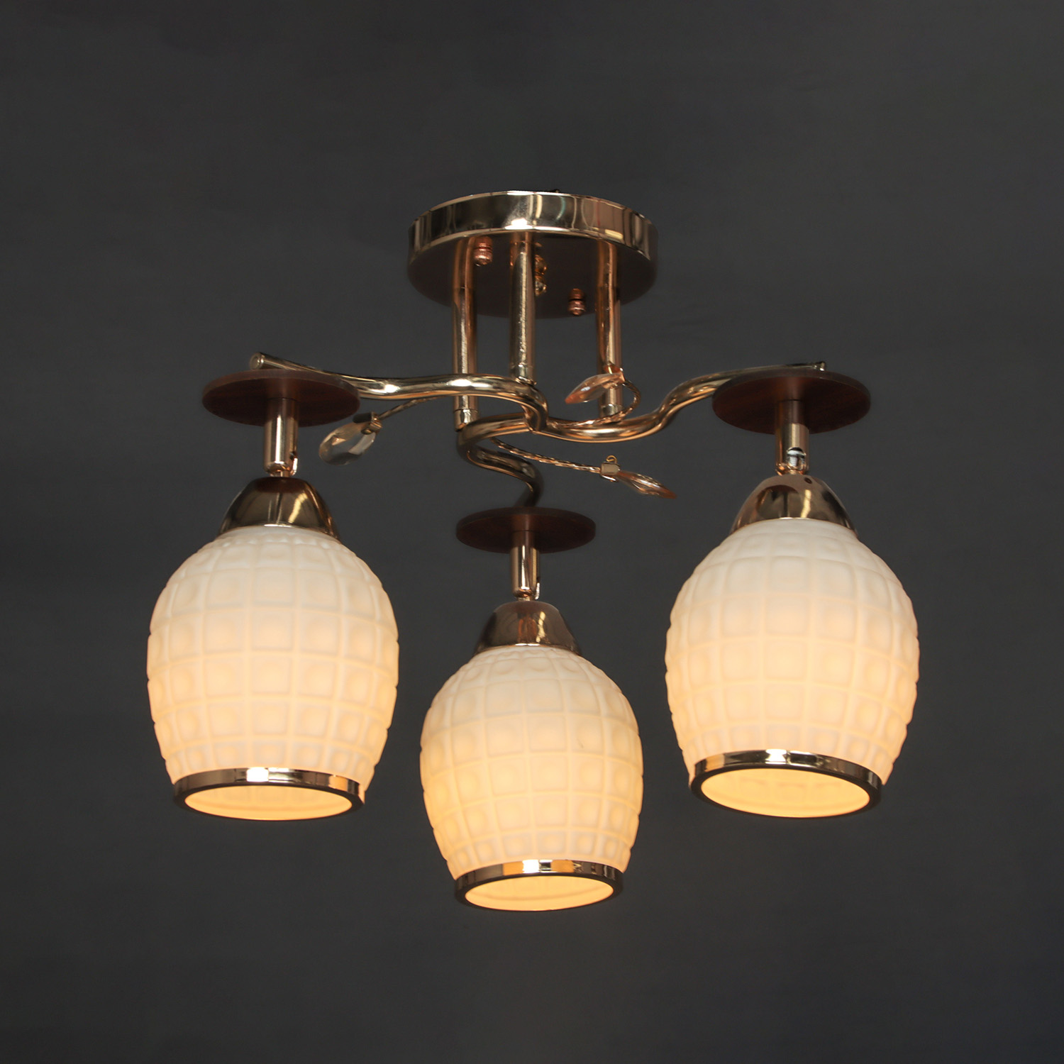 Люстра Verner Lighting А1239/3, 40 Вт, Е27, 3 лампы, золото