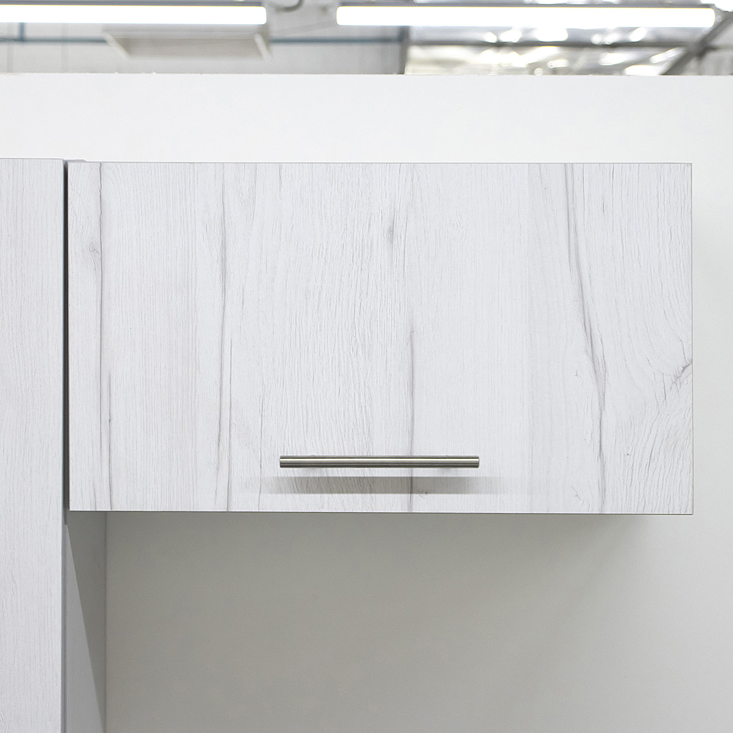 Шкаф навесной 600х338х290 мм BROZEX-WOOD Camellia, для вытяжки, с дверцей, серый / юта