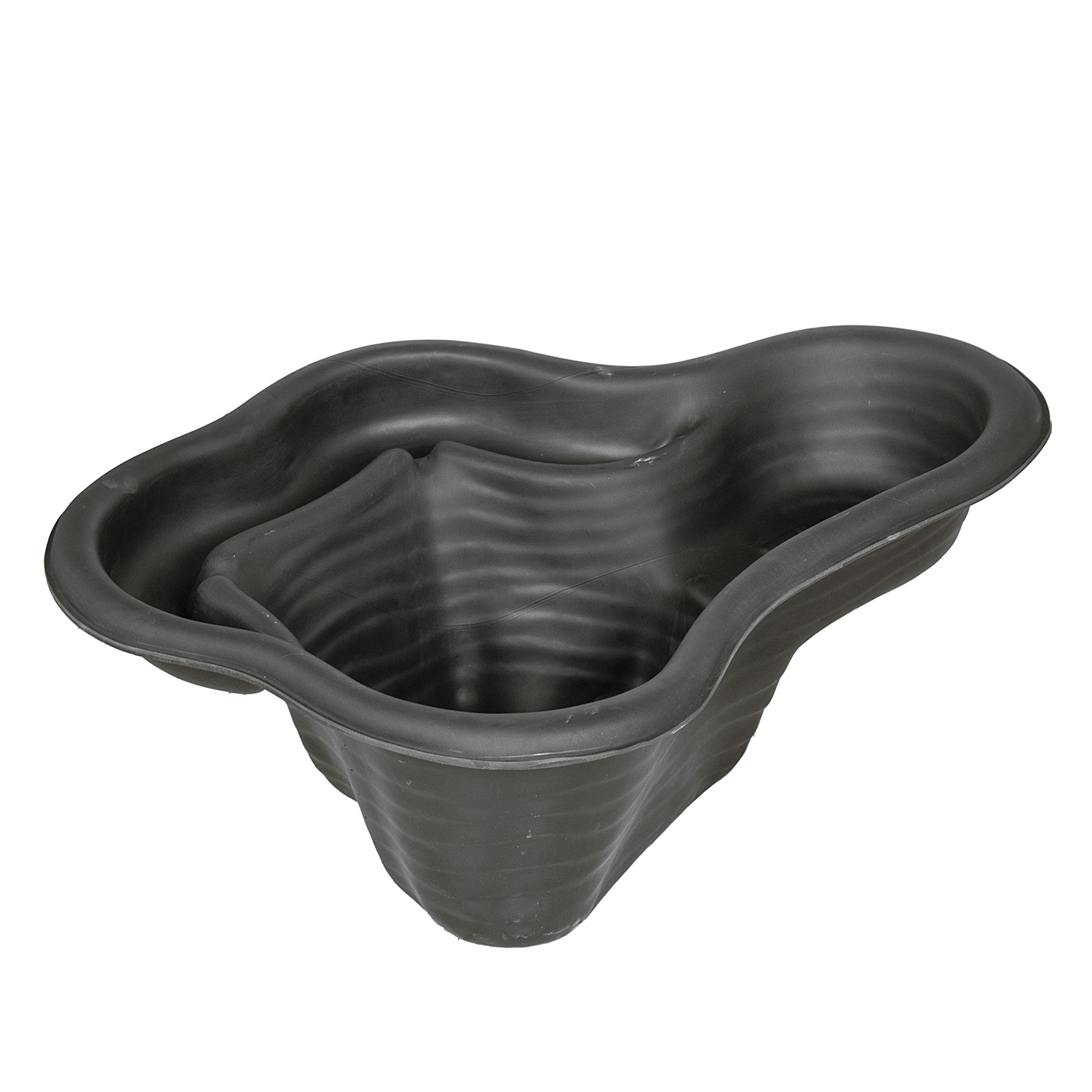 Пруд пластиковый 1200х850 мм, глубина 400 мм, черный