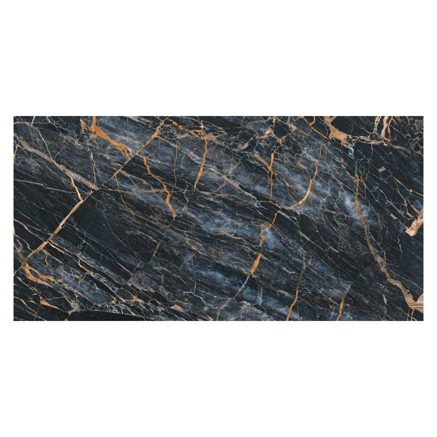 Керамогранит 1.44 м² Global Tile Fenomen PGT 2206, 1200x600x9 мм, полированный, черный