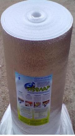 Утеплитель фольгированный Изолар ЛМ 08, 8 мм, 1 м