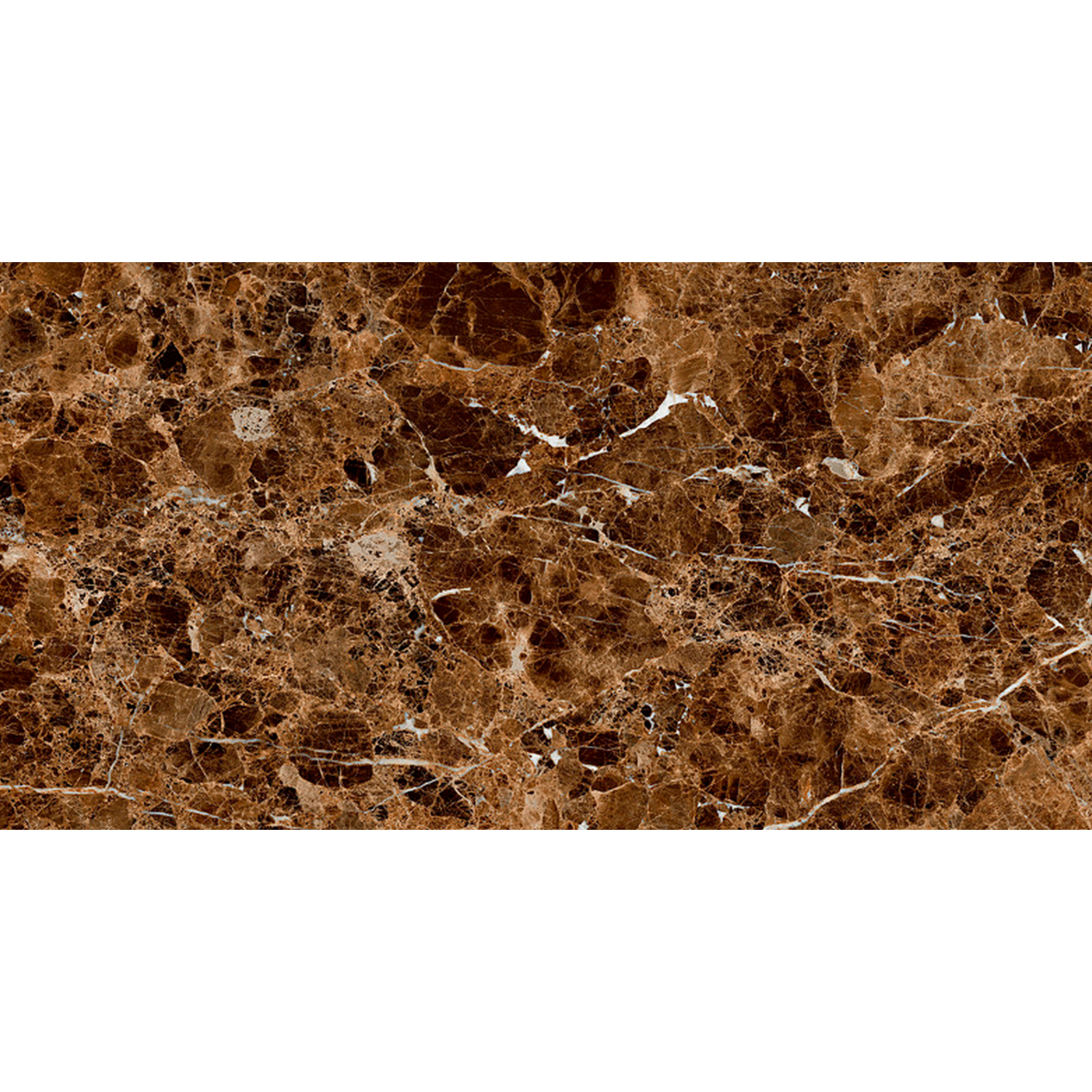 Керамогранит 1.44 м² Global Tile Dark Emperador GT120604904HPR, 1200х600х9 мм, суперполированный, коричневый