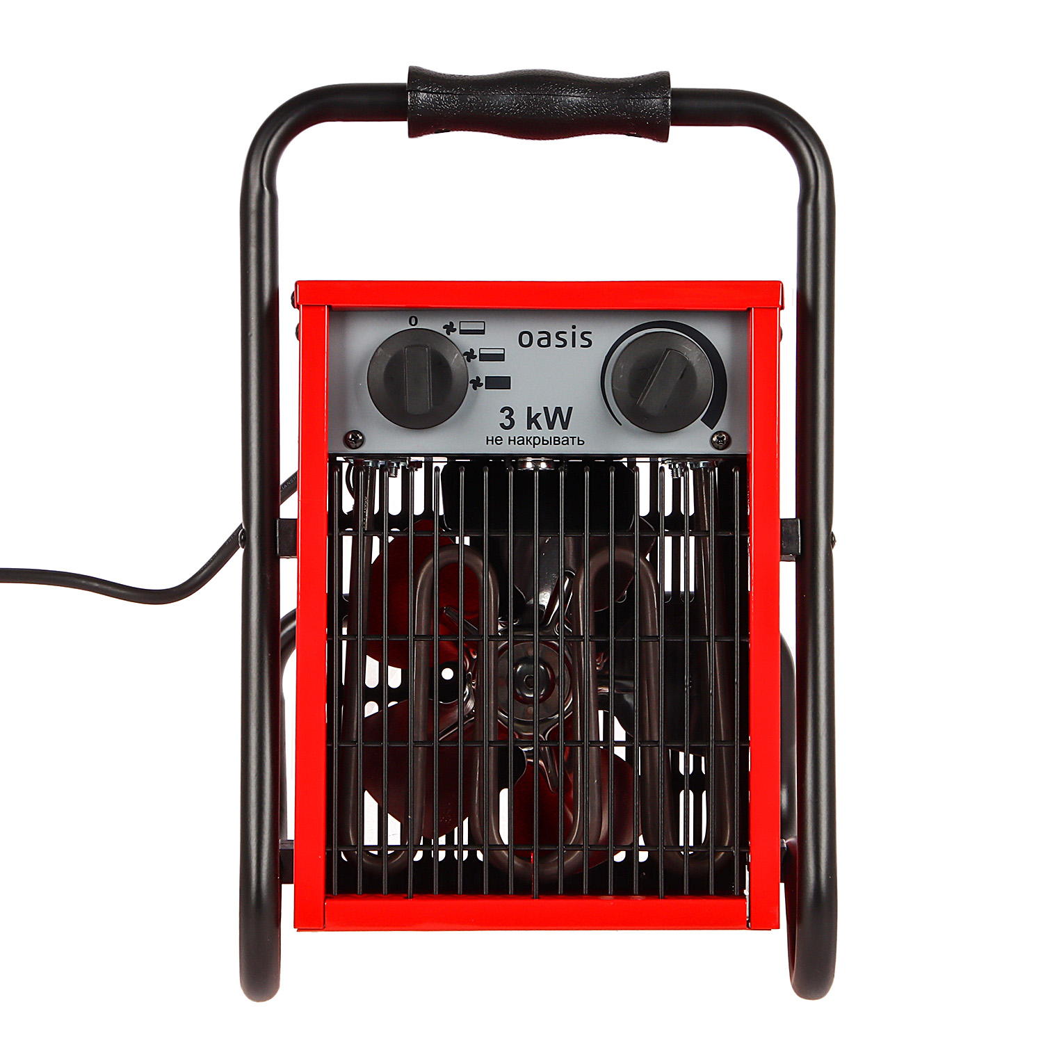 Пушка тепловая электрическая  3кВт 300м3/ч S-30м2 ТЭН 220В TP-30S (U) ОАЗИС *1