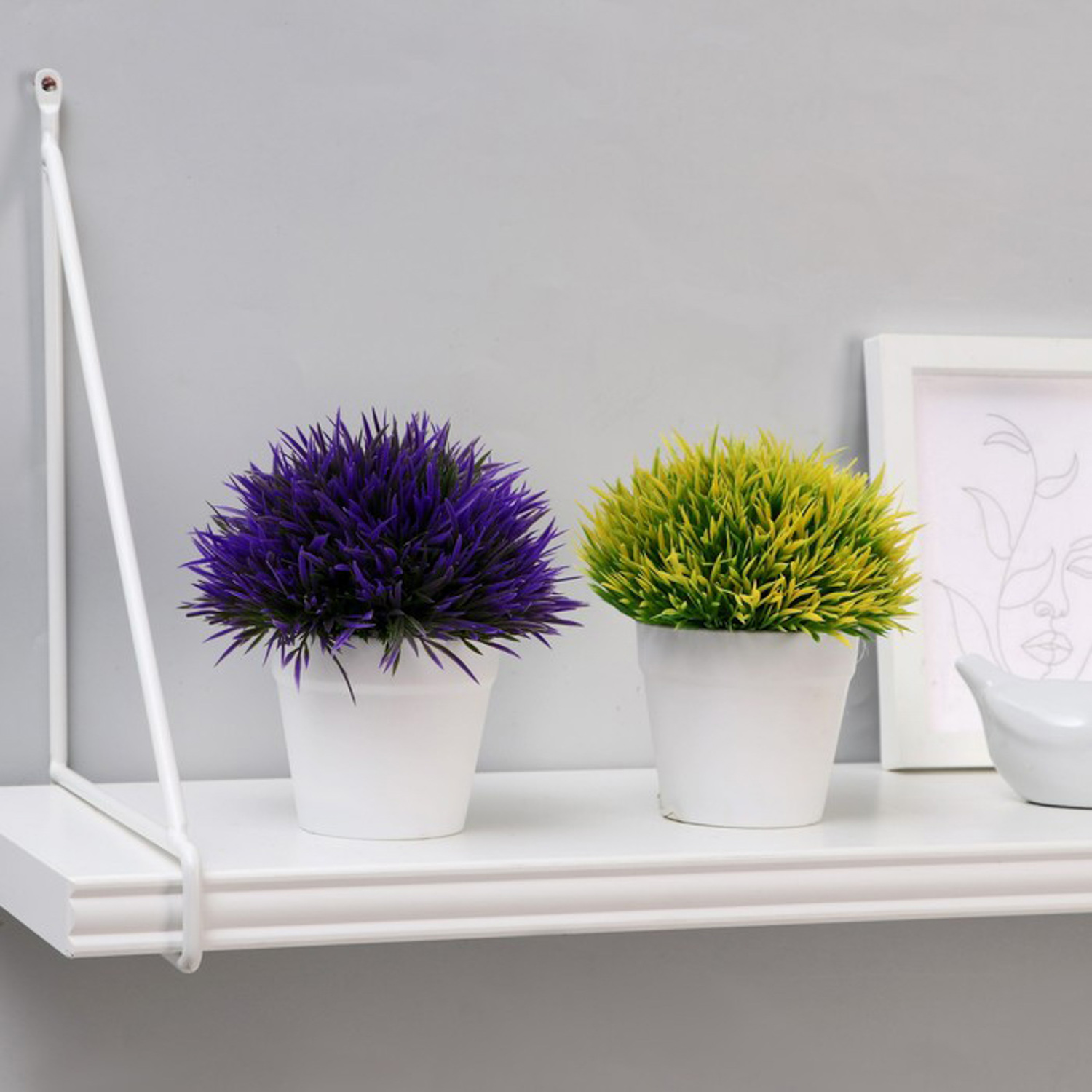 Бонсай "Цветная травка" 12 см, микс 1659305