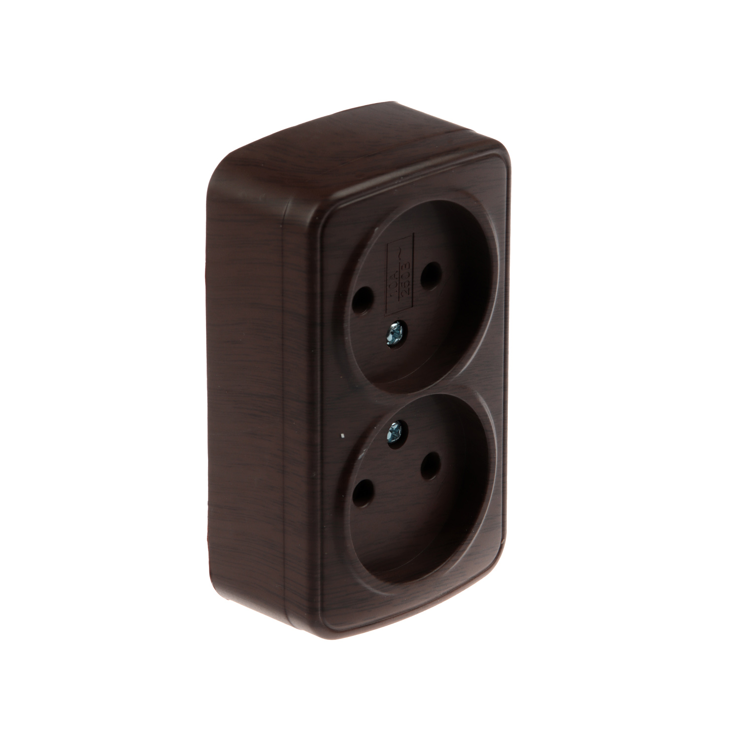 Розетка Дача ОП 2-мест. венге бз А10 Народная SQ1824-0029