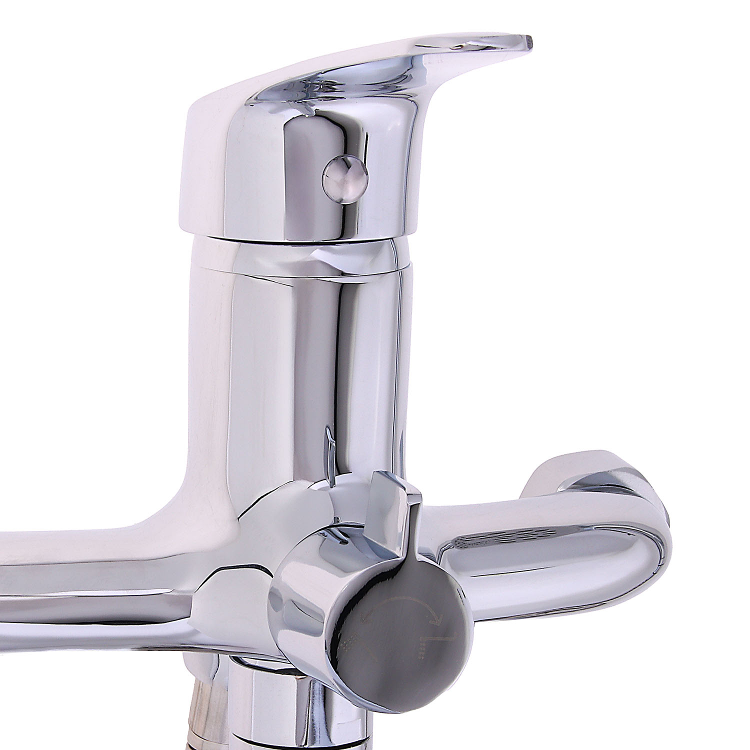 Смеситель для ванны Milardo Simp SIMSB02M02, длинный излив, однорычажный, с лейкой