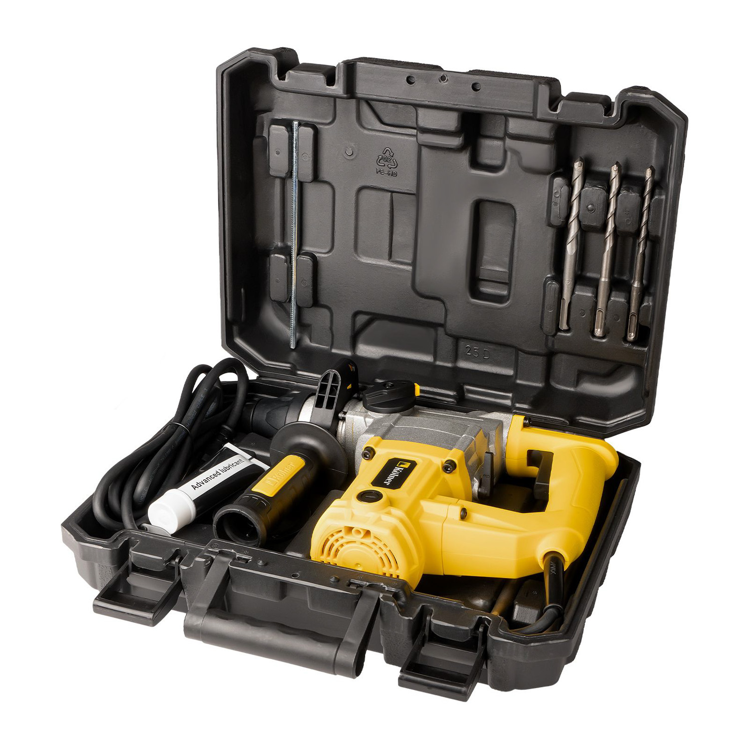 Перфоратор  870Вт 3режима 0-900об/мин 0-3900уд/мин 4,5Дж коробка KRH 870C Kolner *1/4