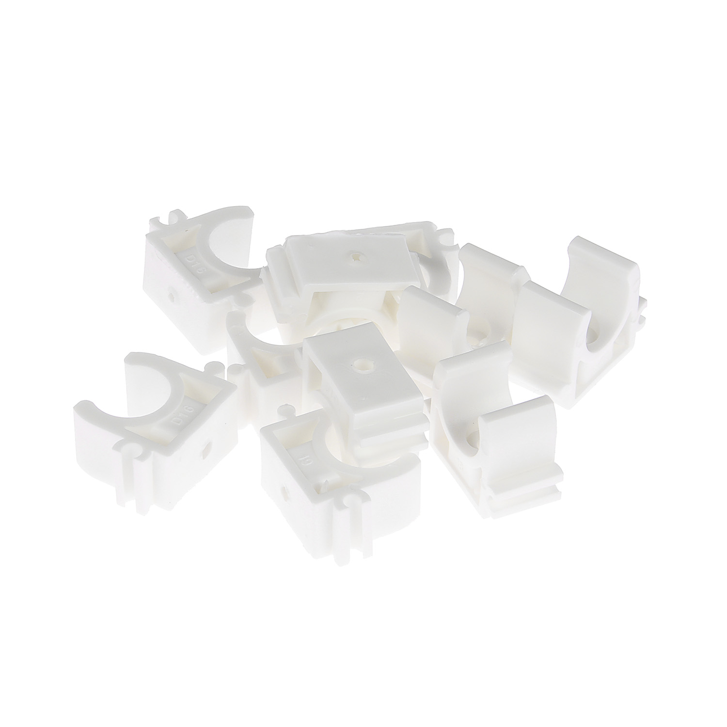 Фиксатор для трубы металлопластик (клипса) Ø16мм (упаковка 10шт) *1