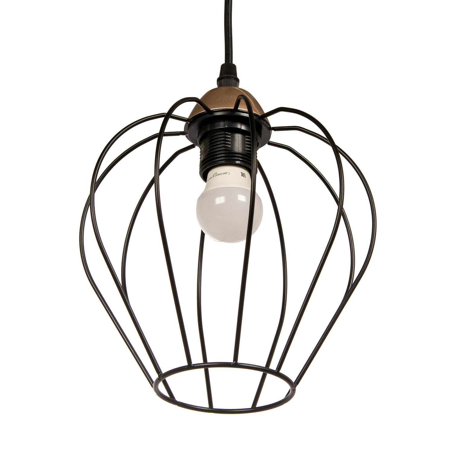 Светильник подвесной IL2001-1PA-05 BK ROSE GD 40Вт Е27 S=6м2  *1