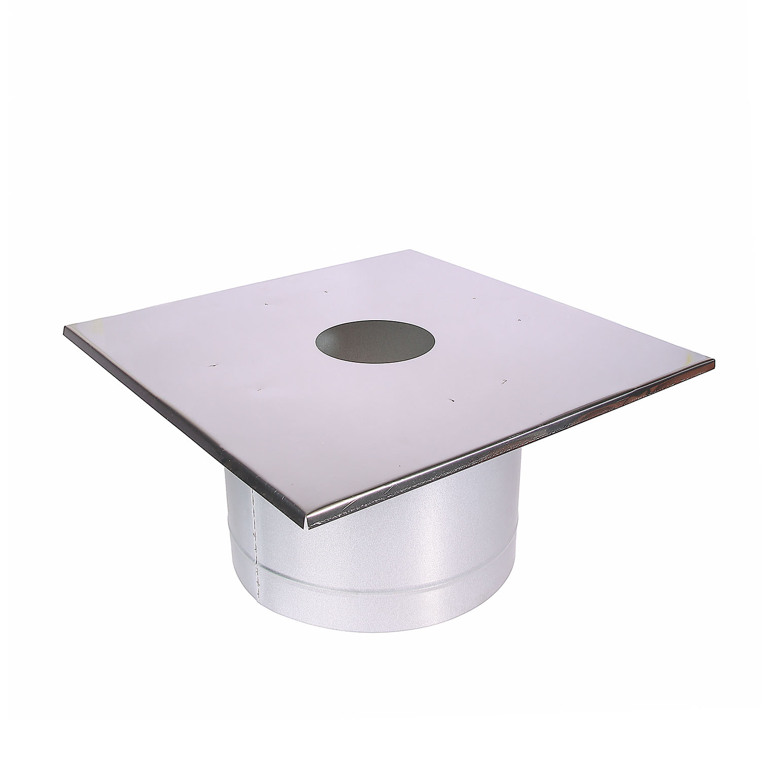 Потолочно-проходной узел ДППУ d115 Х холодный нерж.AISI430/оцин. круглый GS *1/16