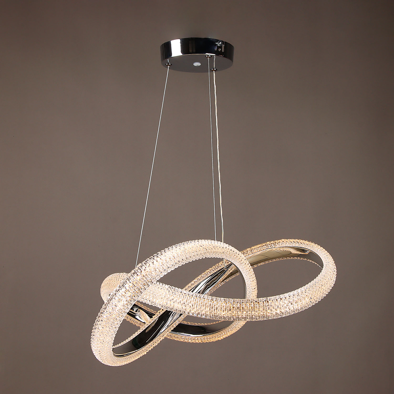 Люстра 9233/96W Chrome  450 мм 3 реж., пульт S=16м2  VERNER LIGHTING *1