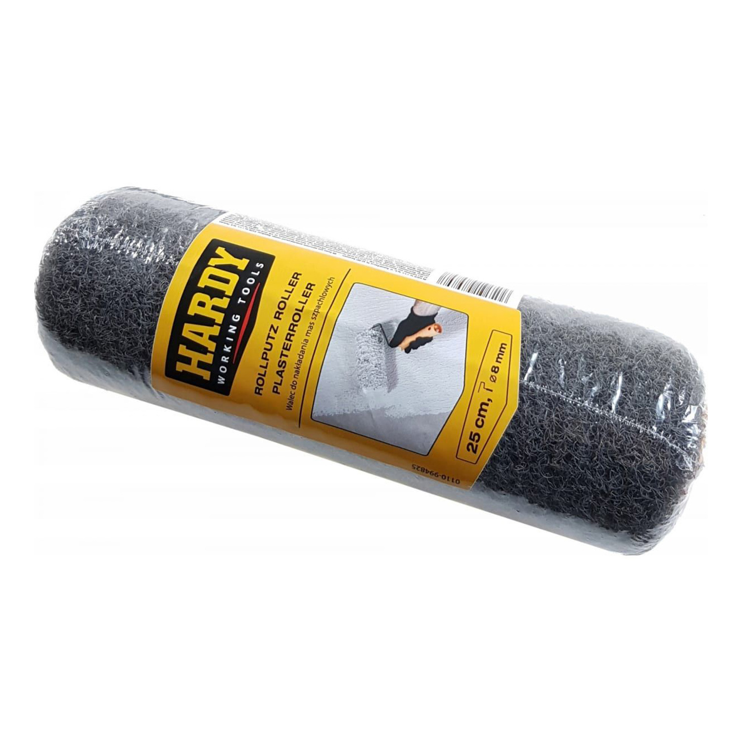 Ролик для выравнивающих смесей 250мм d-8мм ворс 20мм нейлон (0110-994825) HARDY *1/5/40