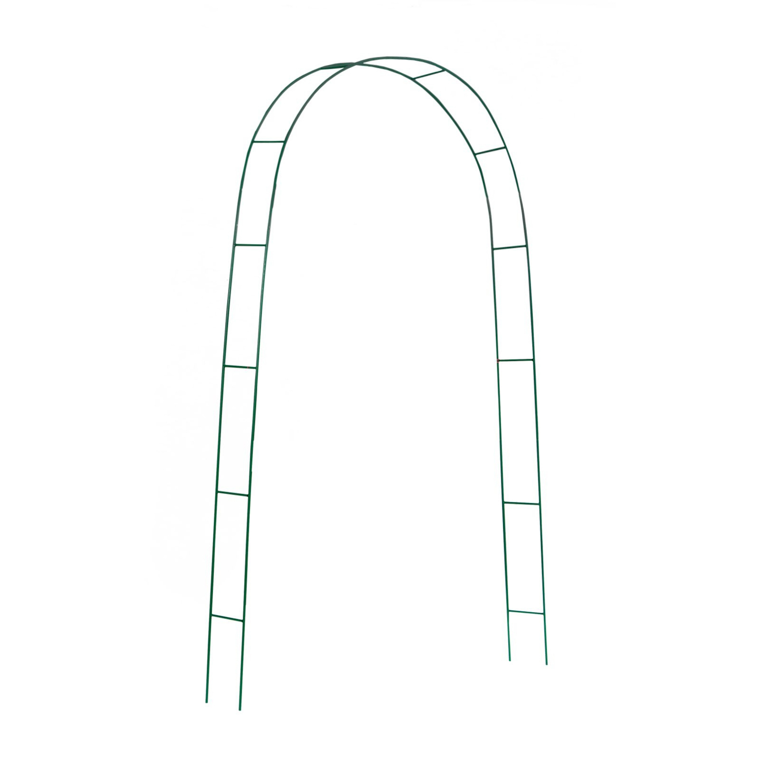 Арка садовая 240 х 125 х 20 см, разборная, металл, зелёная 10243539