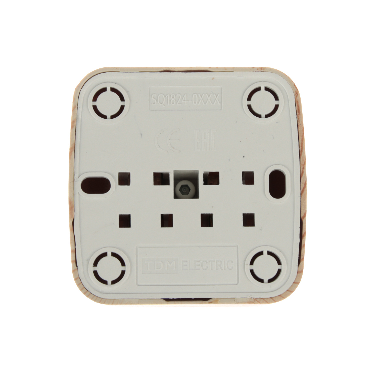 Розетка Дача ОП 1-мест. сосна бз 10А Народная SQ1824-0037