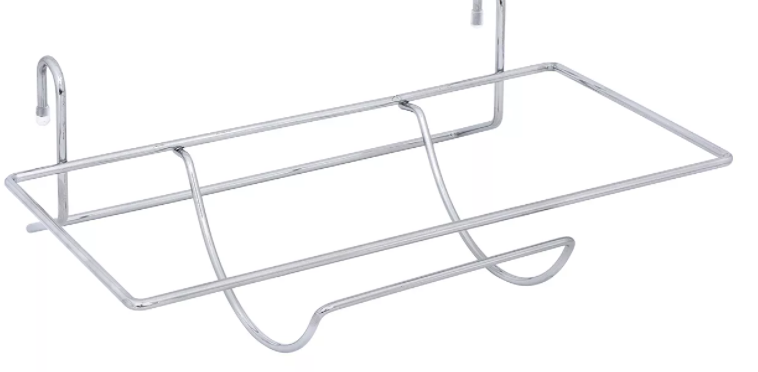 Полка навесная на рейлинг d16мм металл. хромир.-Держ.полотенец 30х10,5см "Manzzaro" HD 20.61.00*1/10