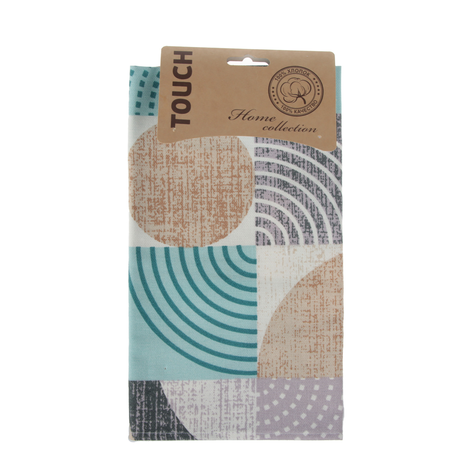 Полотенце рогожка 48*60см на хангере Марципан Touch *6/84