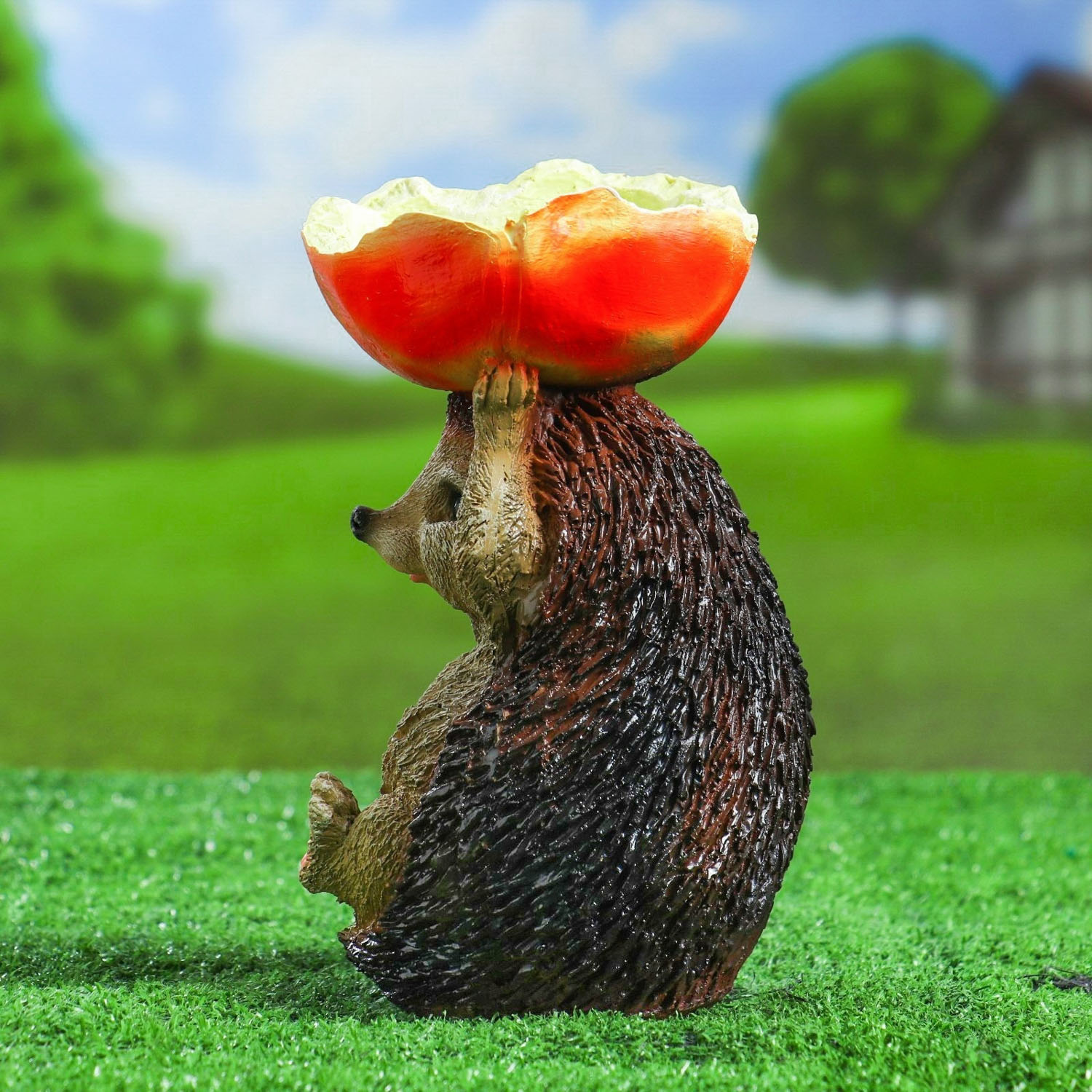 Садовая фигура "Ежик - поилка" 23см   3521232