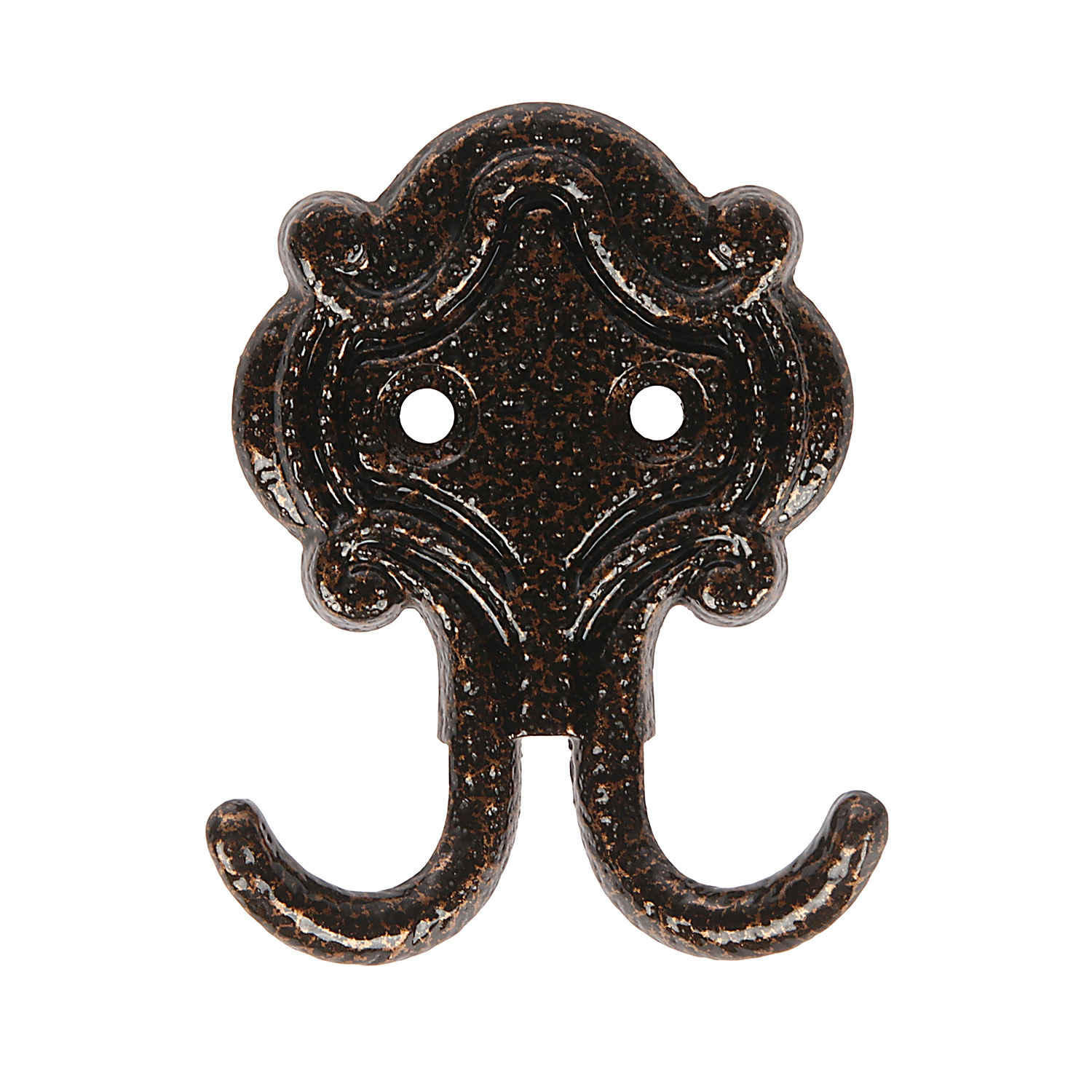 Крючок мебельный АНТИК МЕДЬ КВ-1 "Точки" ДомоСтрой *10/100