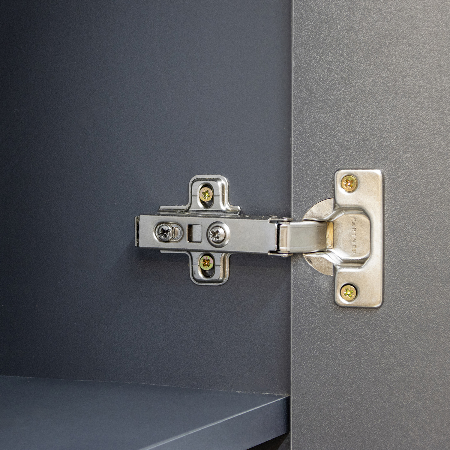 Шкаф напольный 600х850х600 мм BROZEX-WOOD Next, с двумя дверцами, графит