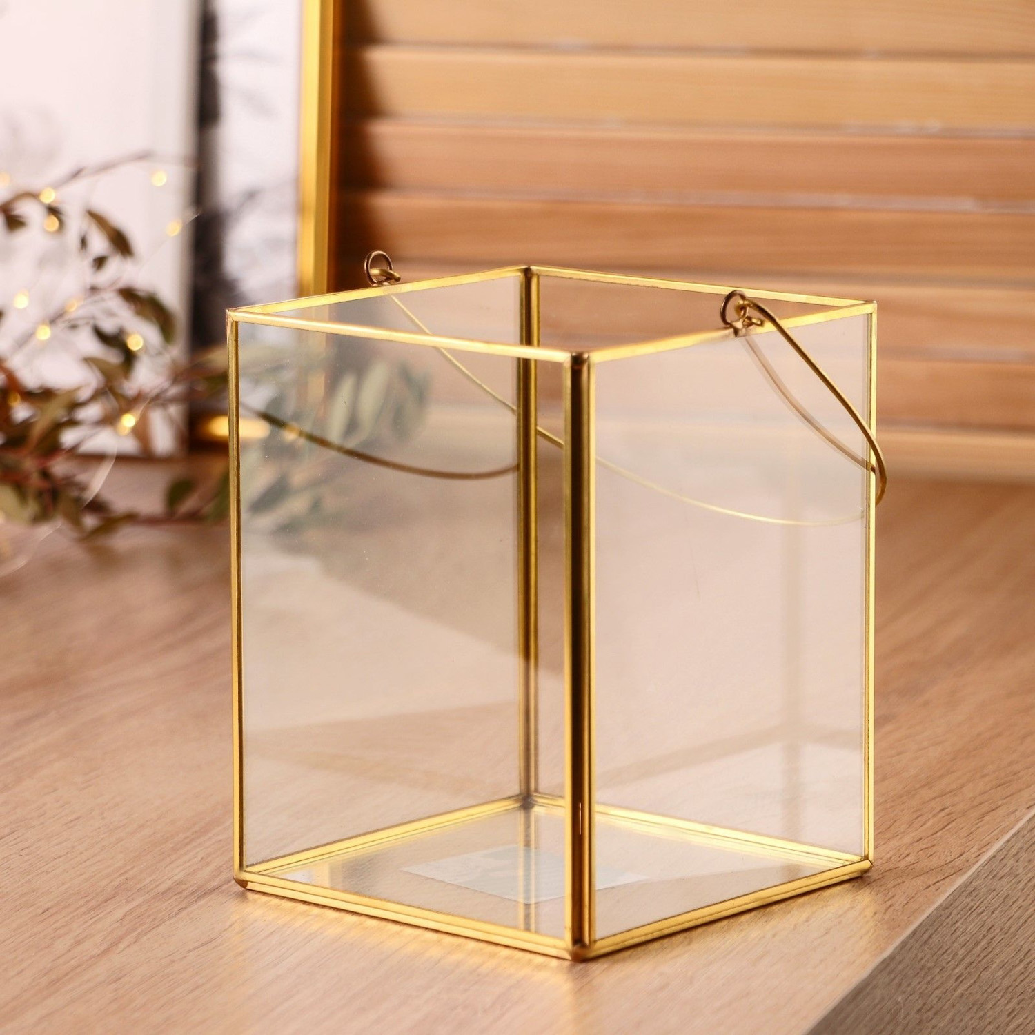 Флорариум каркас "Квадрат, с ручкой" 12х12х15 см 2800152