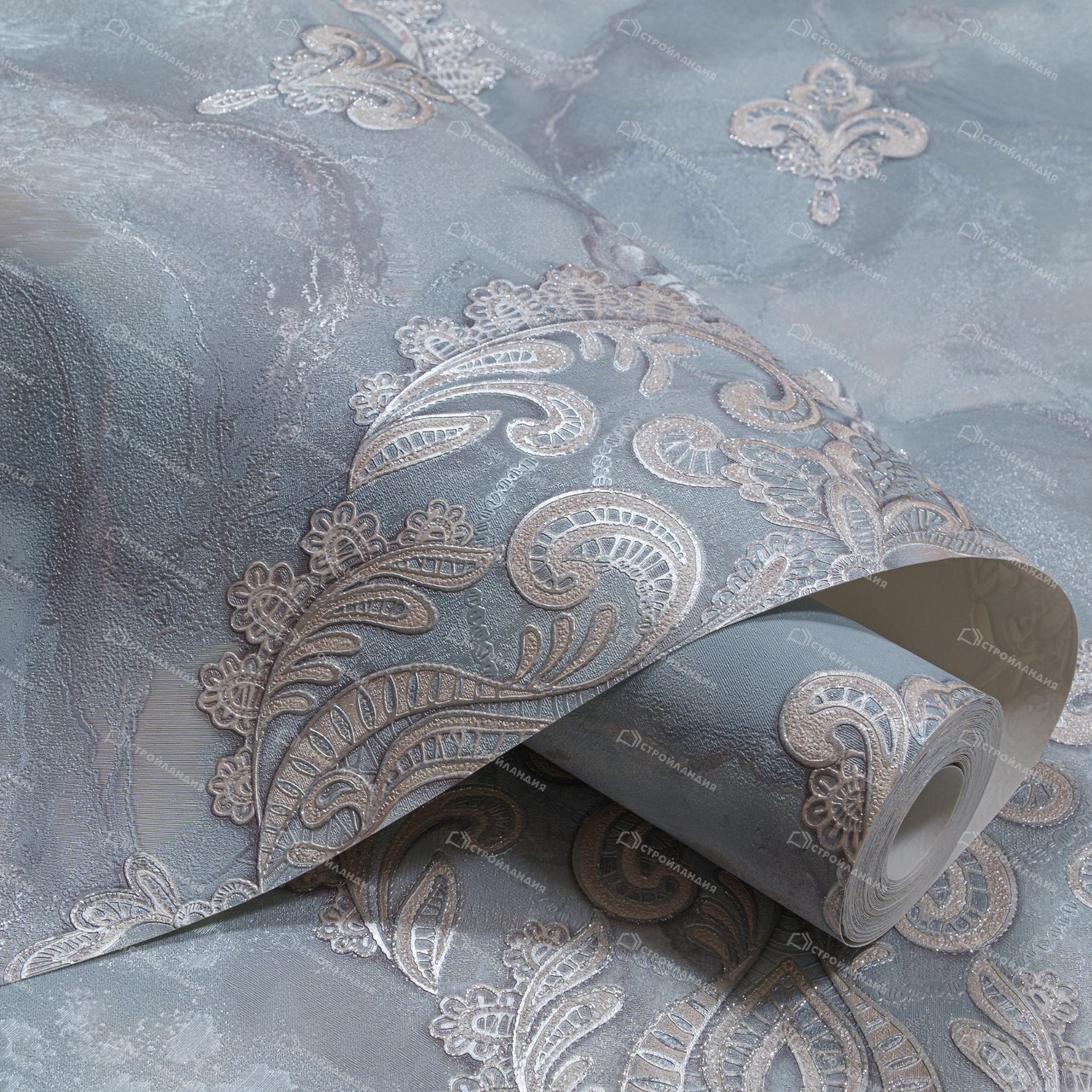 Обои флиз. Артекс Кружево (голубой) 11144-04 10х1.06м  *1/6